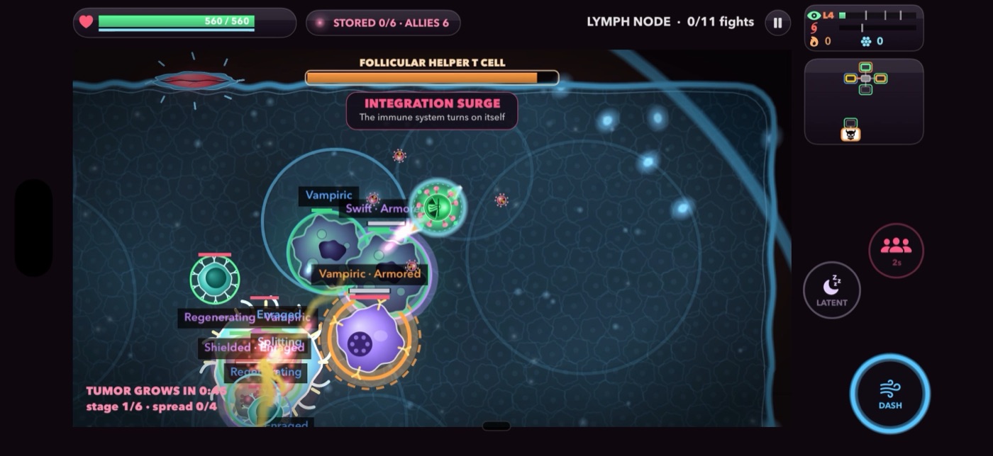 Lymph Node gameplay
